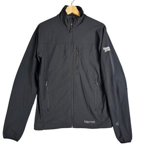 Marmot M3 Softshell Jacket Mens Small Black Samuel Adams Promo D98260 Full Zip